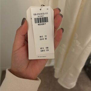 White bridal dress size medium